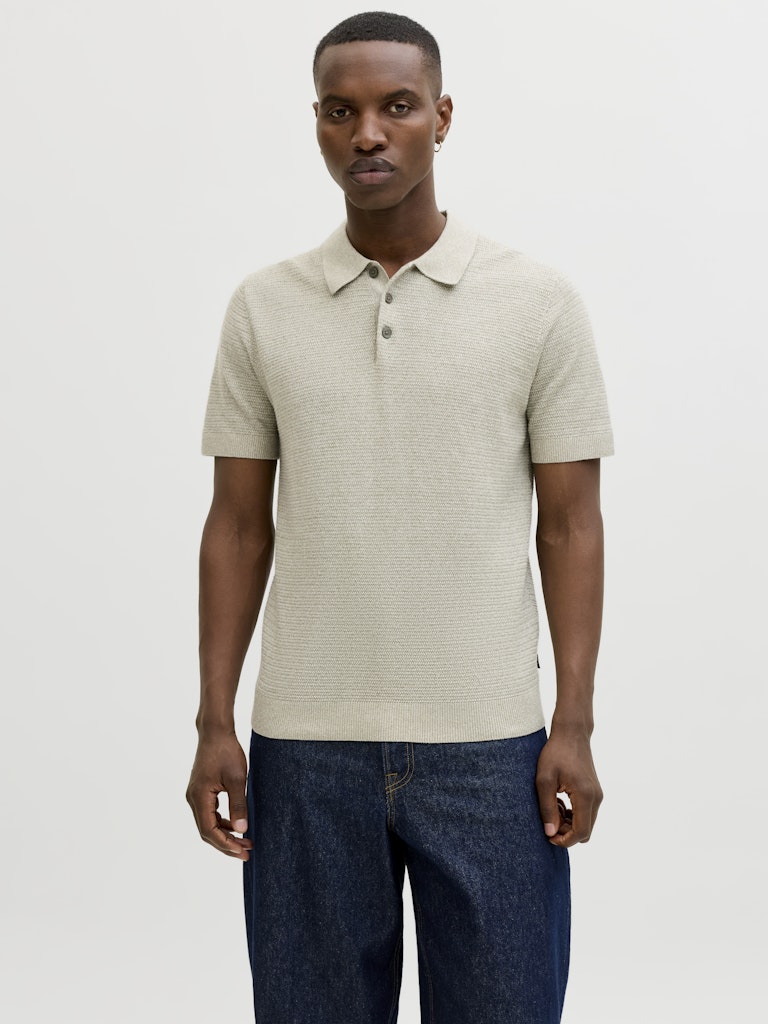JPRBLURILEY Knit Polo-Shirt - Mermaid
